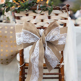 Hessian Chair Sash Burlap 6" x 95" / 15cm x 2.4m Decoration Wedding Event Table decoration Natural Hessian